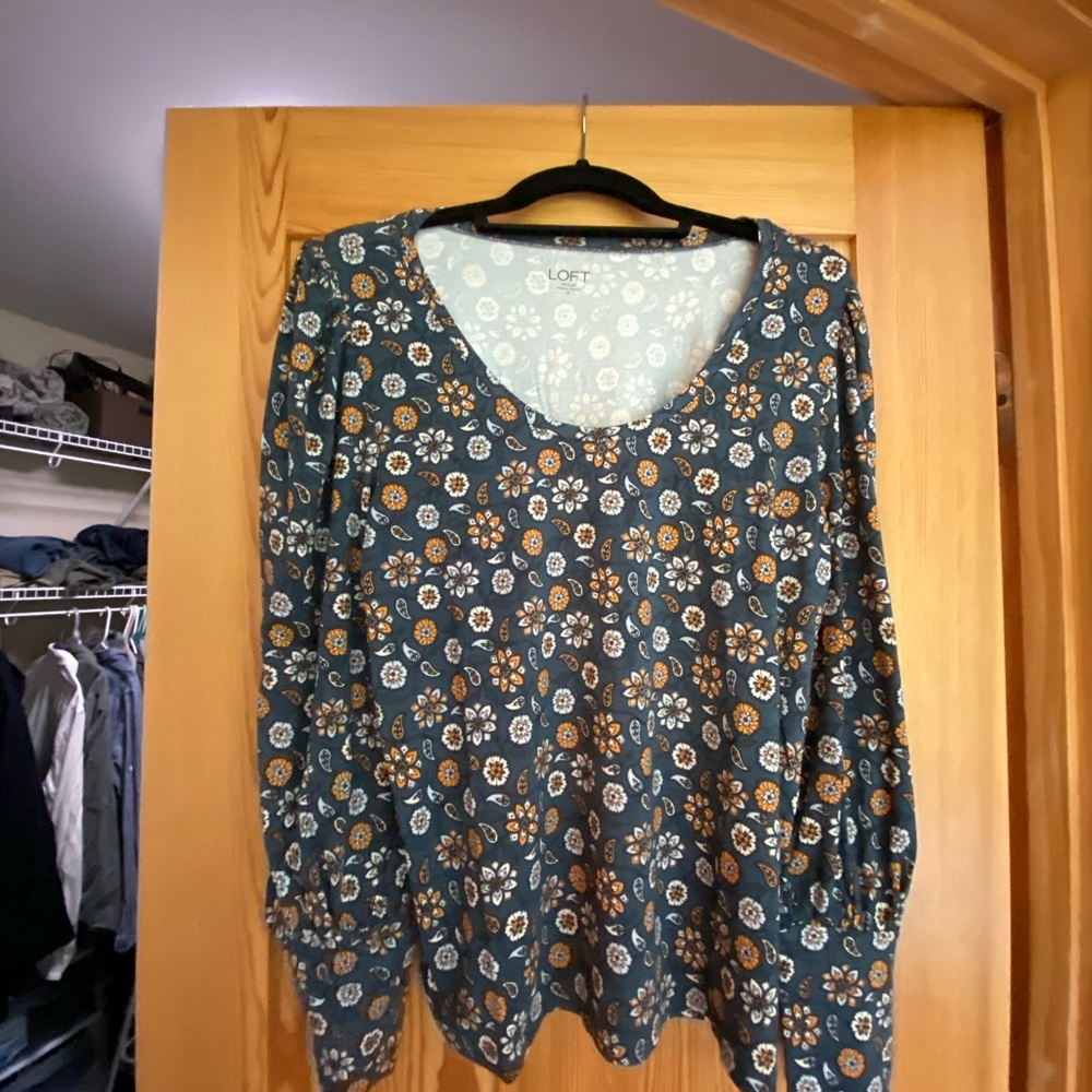 Loft long sleeve top - floral print